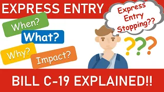 What is Bill C-19? How Will It Affect The Express Entry Draws? Explained!