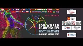 IDO World Hip Hop, Electric Boogie and Break Dance Championships Kielce 2018.