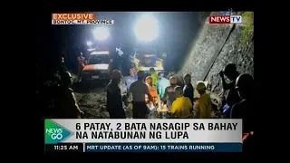 NTG: 6 patay, 2 bata nasagip sa bahay na natabunan ng lupa