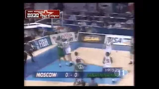 1996 Panathinaikos BC (Greece) - CSKA 81-71 Men Basketball EuroLeague, 1/2 finals, review TV6