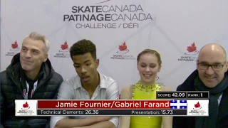 Jamie Fournier : Gabriel Farand Novice Pair | Patinage en couple novice