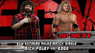 WWE SVR 2008: Extreme Rules - Mick Foley vs Edge!