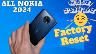 Nokia C01/C10/C20/C30/G10/G20/X20 hard reset 2 method 2024/all nokia 2024 factory reset