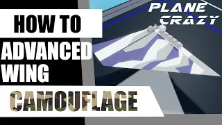 How to build ADVANCED wing CAMOUFLAGE in ROBLOX Plane Crazy