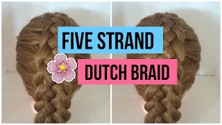 How to do a 5 strand Dutch braid!!