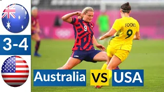 USA vs Australia 4-3 Extended All Goals & Highlights Olympics women's 2021 HD