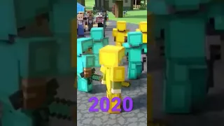 Evolution of Steve,Alex,New default skins