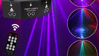 Đèn lade 9 mắt cực đẹp ảo diệu trang trí phòng karaoke gia đình -LH 0976991271