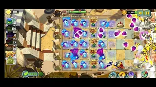 Level 65 in Plants vs Zombies 2 ;Pyramid of Doom - Endless Zone ! Moonflower