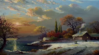 How I Paint Landscape Just By 4 Colors Oil Painting Landscape Step By Step 82 By Yasser Fayad