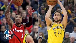 Klay Thompson leads Warriors with 32 points in win vs. Trail Blazers | NBA Highlights