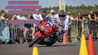 9th European Motogymkhana Championship. Miłosz Bujakowski H2. Honda CBR F4i - 15th place