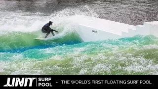 UNIT Surf Pool: The world's first floating surf pool at Surf Langenfeld