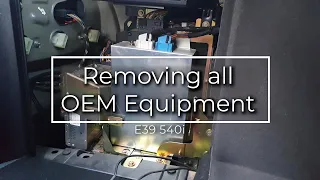 Xtrons Head Unit Install (OEM Equipment Removal) | BMW 540i E39 Part 2 of 3