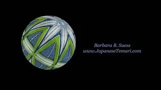 Learn to mark a simple 8 division on a Japanese temari ball