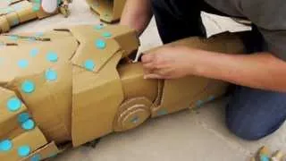 Making of IRON MAN w/ makedo & cardboard - 鋼鐵人 以美度扣&紙版製作