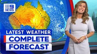 Australia Weather Update: Showers and storms ahead for Queensland | 9 News Australia