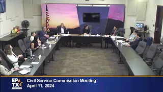 Civil Service Commission Meeting 4/11/2024