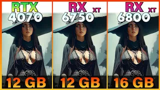 RTX 4070 vs. RX 6750 XT vs RX 6800 XT Tested in 12 Games | 1080p vs. 1440p