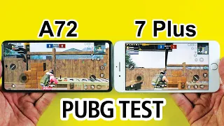 Samsung Galaxy A72 vs iPhone 7 Plus PUBG MOBILE TEST - Snapdragon 720G vs A10 Fusion PUBG TEST⚡