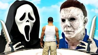 GTA 5 - GHOSTFACE vs MICHAEL MYERS!!