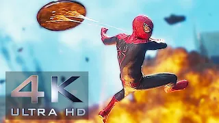 Spider-Man vs Rhino Ending SCENE 4K | The Amazing Spider-Man 2 (2014)