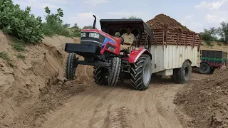 Arjun Novo 605 Di 57 hp tractor with full loaded trolla | Arjun Novo Power