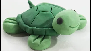 How to Easily Make a Turtle with  Clay - Step by Step Guide.