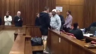 WATCH: Pistorius changes clothes, shows prosthetics in court