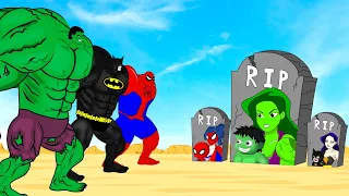 Rescue SUPERHEROES SHE HULK & SPIDER GIRL, BAT GIRL : Returning from the Dead SECRET - FUNNY