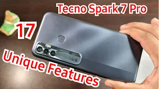 Tecno Spark 7 pro 17 Unique Features