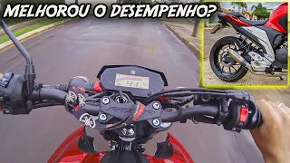 ESCAPE ESPORTIVO AUMENTOU A POTÊNCIA DA FAZER 250?