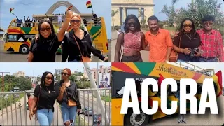 ACCRA GHANA IS THE NEW YORK OF AFRICA|| ACCRA CITY TOUR WITH THE GIRLS | A Tourist Guide in Accra
