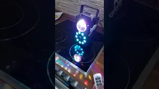 700W Nebelmaschine mit Disco Magic Ball 9 RGB LEDs Party Mini Nebelmaschine