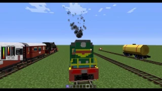 Обзор мода на Train-craft в Minecraft #1