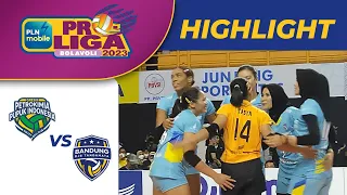 Gresik Petrokimia Pupuk VS Bandung BJB Tandamata (1-3) - Highlight PLN Mobile Proliga Putri 2023