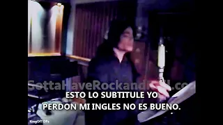 ¡Impresionante! Michael Jackson Grabando Fall Again (subtitulado)