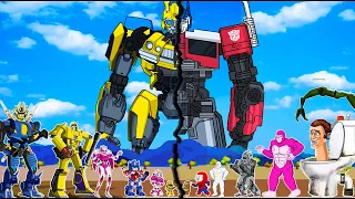 TRANSFORMERS CARTOON NETWORK: Rescue Station | Bumblebee, Optimus Prime, Kong Skar King, Mom Acree