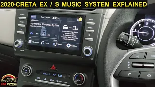 2020 CRETA EX or S TOUCHSCREEN MUSIC SYSTEM EXPLAIN