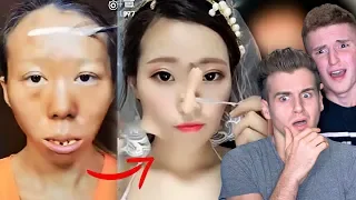 VIRAL ASIAN MAKE UP TRANSFORMATION TUTORIAL