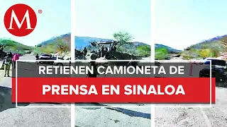 Durante visita de AMLO, civiles realizan retén en Badiraguato, Sinaloa