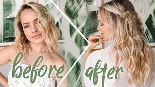 Hair Extensions For Short Hair +  Hairstyles to Blend Extensions - Kayley Melissa