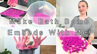 How we make 100's of embeds in bright colours for use within our bath bombs