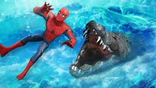 GTA 5 Water Ragdolls | Spider-Man vs Alligator 5 (Funny Moments)