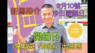 9月10號沙田開鑼日：沈集成新馬做足功夫，開鑼日務必複制「維港智能」2.0，但係第一擊難關重重，真係可以一出即「勝」？ - 《Running點將錄》新馬推介