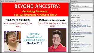 Beyond Ancestry: Genealogy Resources and Strategies that Beginning Researchers Need to Know