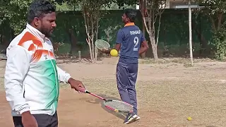 ball badminton starting practice coaching camp Mohan partner Bihar state