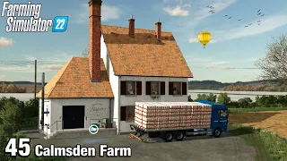 BUILDING A BAKERY AND TRANSPORTING FLOUR - Farming Simulator 22 FS22 Calmsden Farm Ep 45