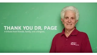 Dr. John Page Retirement Tribute