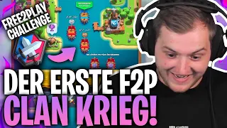 🤩😂 Mit TRASH DECKS im CLAN KRIEG RASIEREN?! | Der erste Clan Krieg in der F2P Challenge!